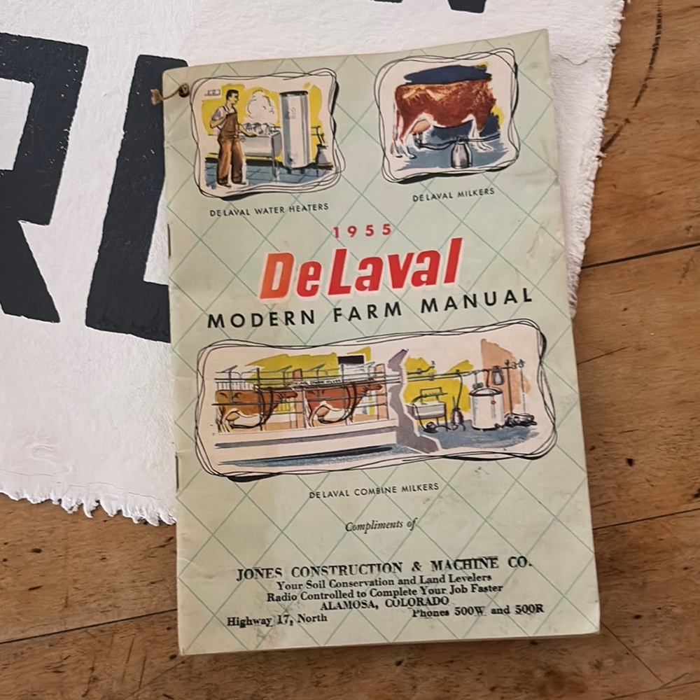 Vintage DeLaval Modern Farm Manual